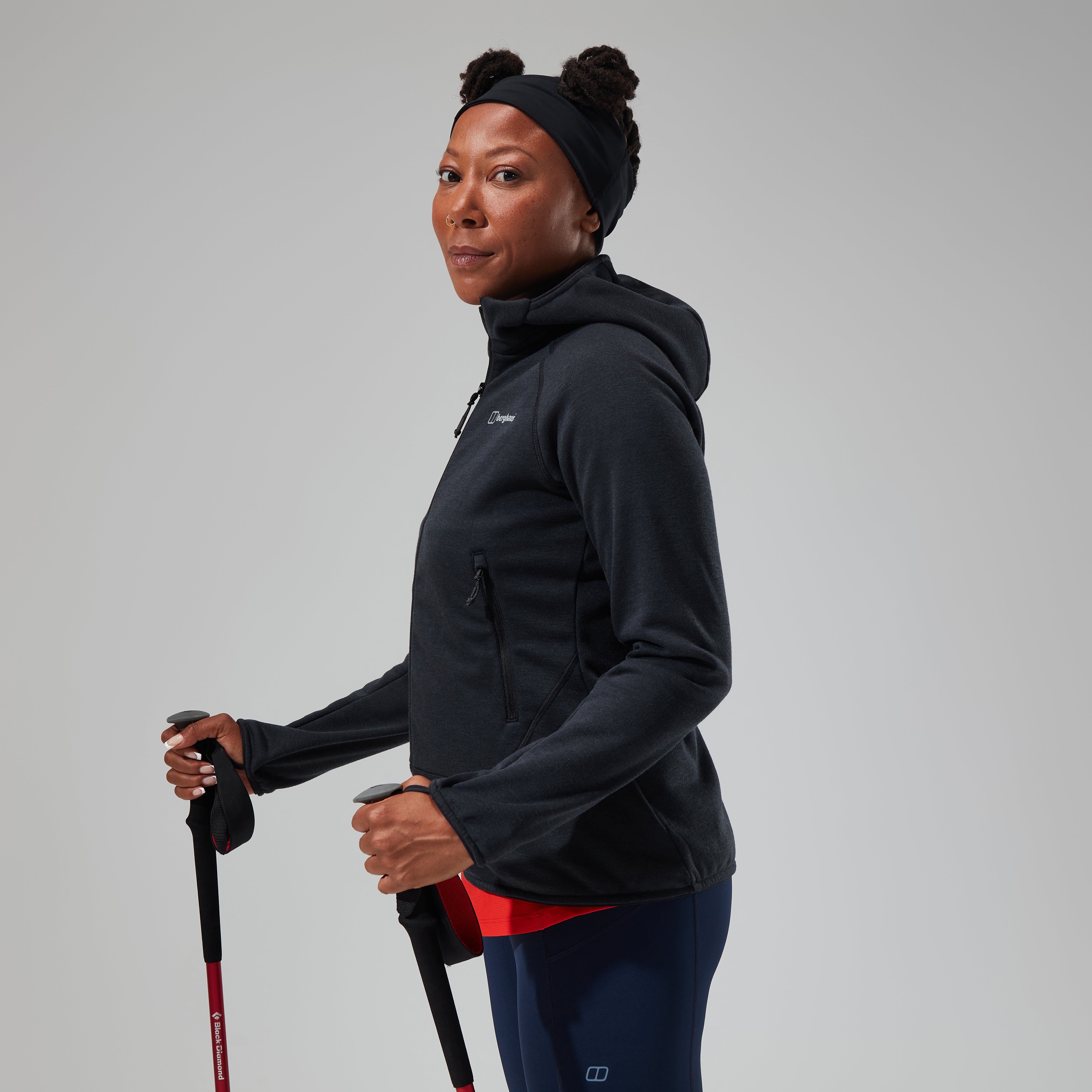 Women's Heuberg Hoody - Black/Grey