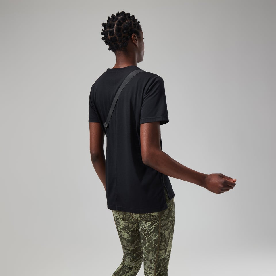 Women's Relaxed Tech Super Stretch Tee - Black