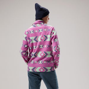 Unisex Prism Print Trango Half-zip Fleece - Purple/Turquoise