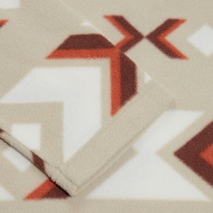 Unisex Prism Print Trango Half-zip Fleece - Natural/Brown