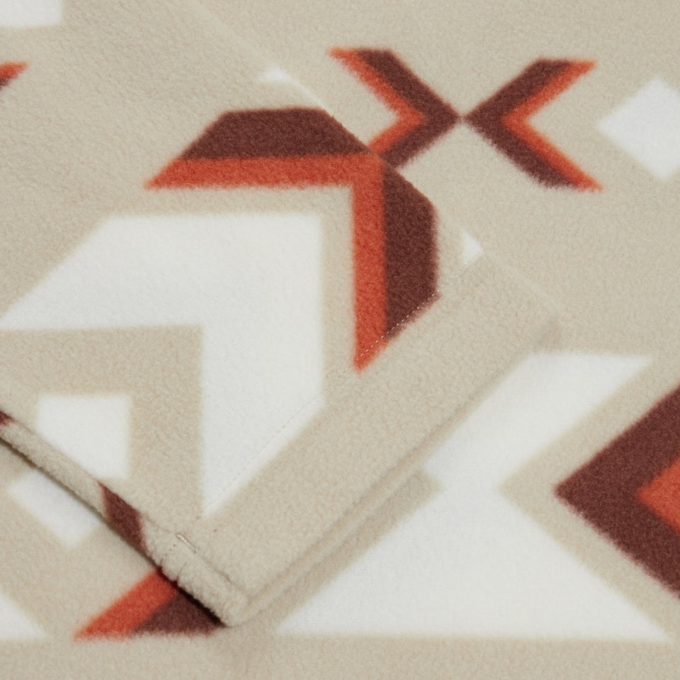 Unisex Prism Print Trango Half-zip Fleece - Natural/Brown