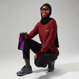 24/7 Long Sleeve T-Shirt für Damen - Dunkelrot