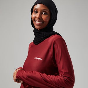 24/7 Long Sleeve T-Shirt für Damen - Dunkelrot