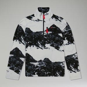 Unisex Prism Print Trango Half-zip Fleece - Grey/Black