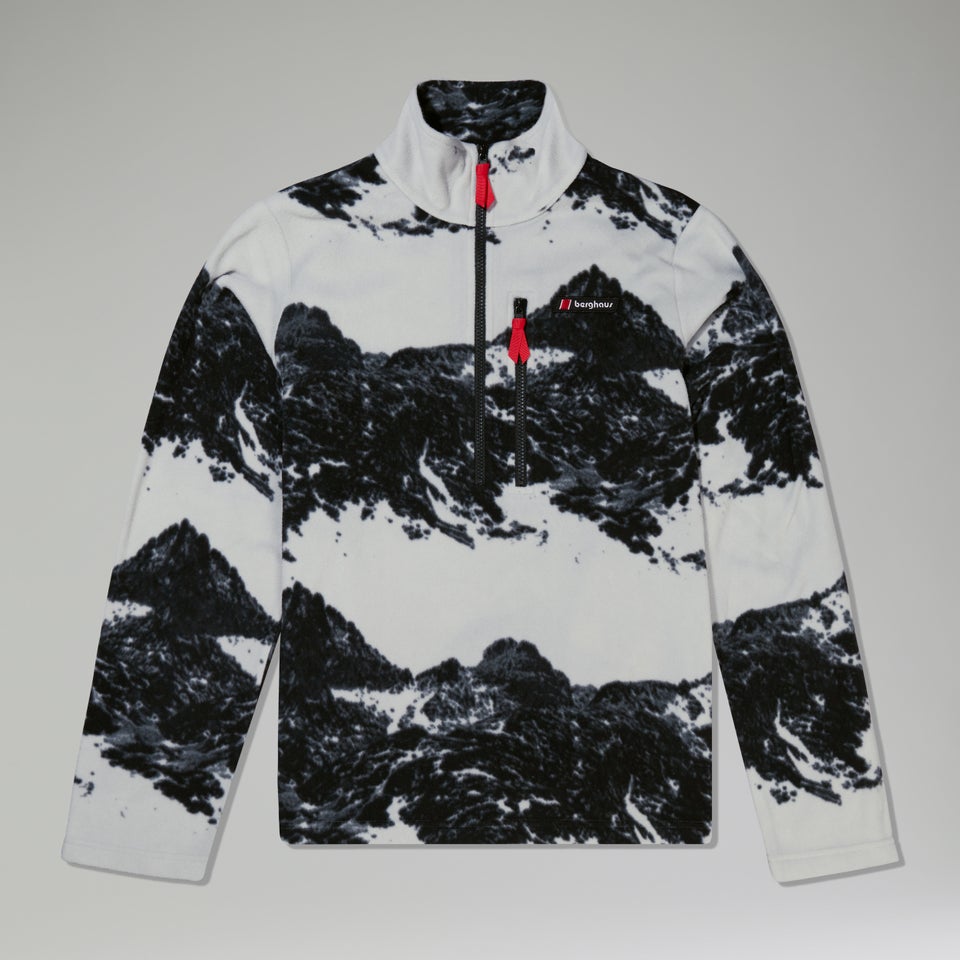 Unisex Prism Print Trango Half-zip Fleece - Grey/Black