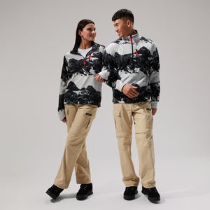 Unisex Prism Print Trango Half-zip Fleece - Grey/Black