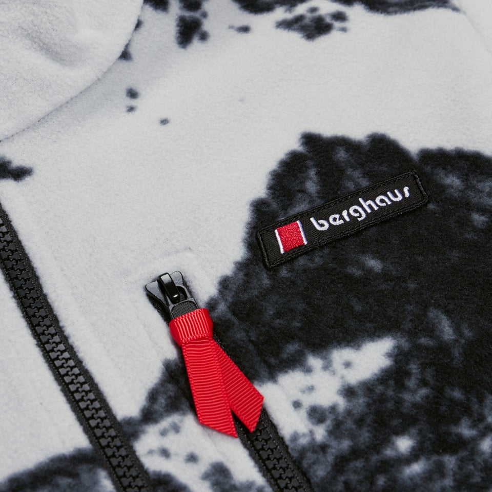 Unisex Prism Print Trango Half-zip Fleece - Grey/Black