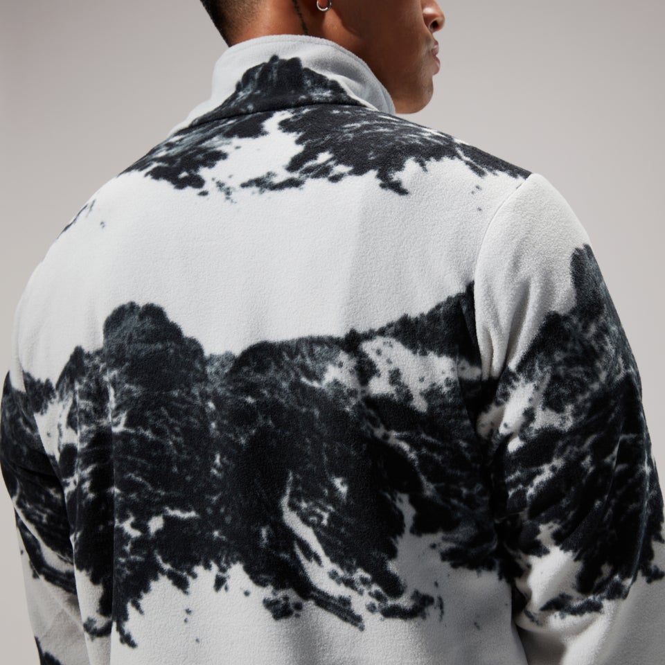 Unisex Prism Print Trango Half-zip Fleece - Grey/Black