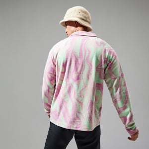 Unisex Prism Printed Trango Half Zip Fleece - Purple/Light Green