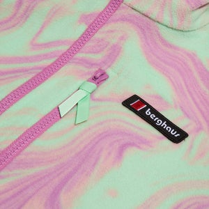 Unisex Prism Printed Trango Half Zip Fleece - Purple/Light Green