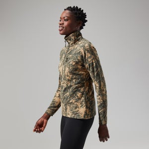 Women's Navala Half Zip Fleece - Green/Dark Green