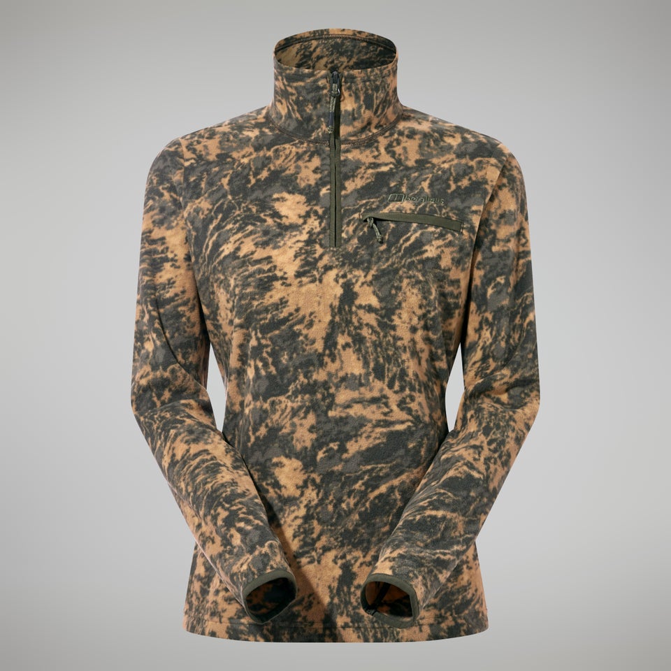 Women's Navala Half Zip Fleece - Green/Dark Green