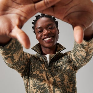 Women's Navala Half Zip Fleece - Green/Dark Green