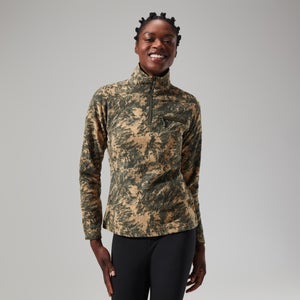 Women's Navala Half Zip Fleece - Green/Dark Green