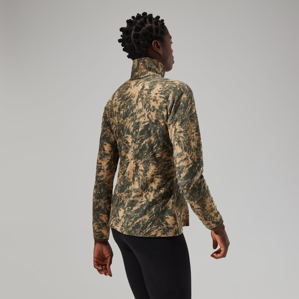 Women's Navala Half Zip Fleece - Green/Dark Green