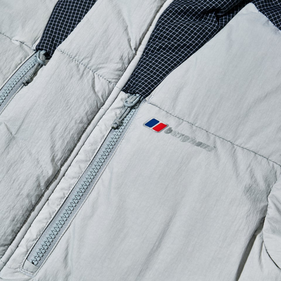 Women's Saffren Down Duster Hooded Jacket - Light Grey/Black