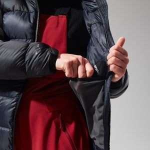 MTN Arete Ultra Down Hoodie für Damen - Schwarz