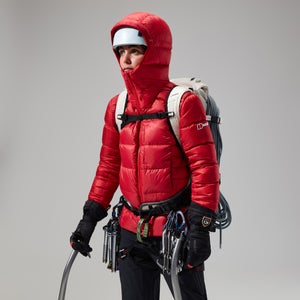 MTN Arete Ultra Down Hoodie für Damen - Rot