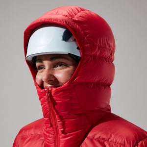 MTN Arete Ultra Down Hoodie für Damen - Rot