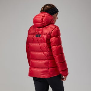 MTN Arete Ultra Down Hoodie für Damen - Rot