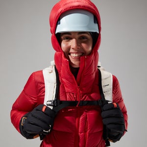 MTN Arete Ultra Down Hoodie für Damen - Rot