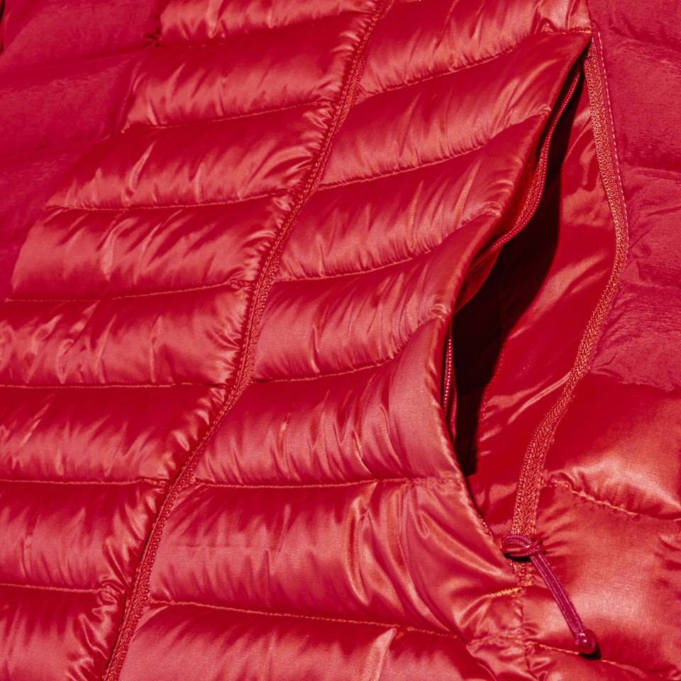 MTN Seeker MW Daunen Hoodie für Damen - Rot