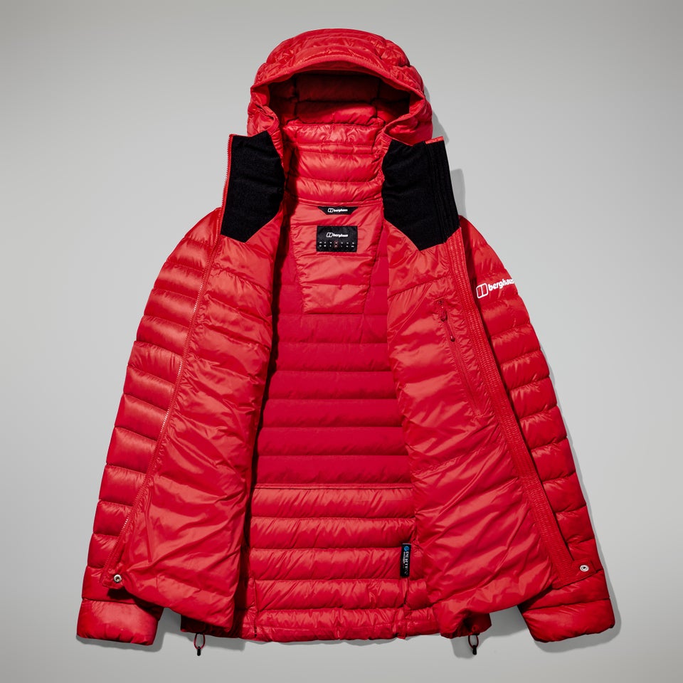 MTN Seeker MW Daunen Hoodie für Damen - Rot