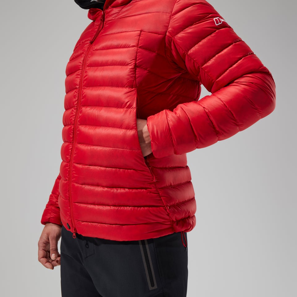 MTN Seeker MW Daunen Hoodie für Damen - Rot