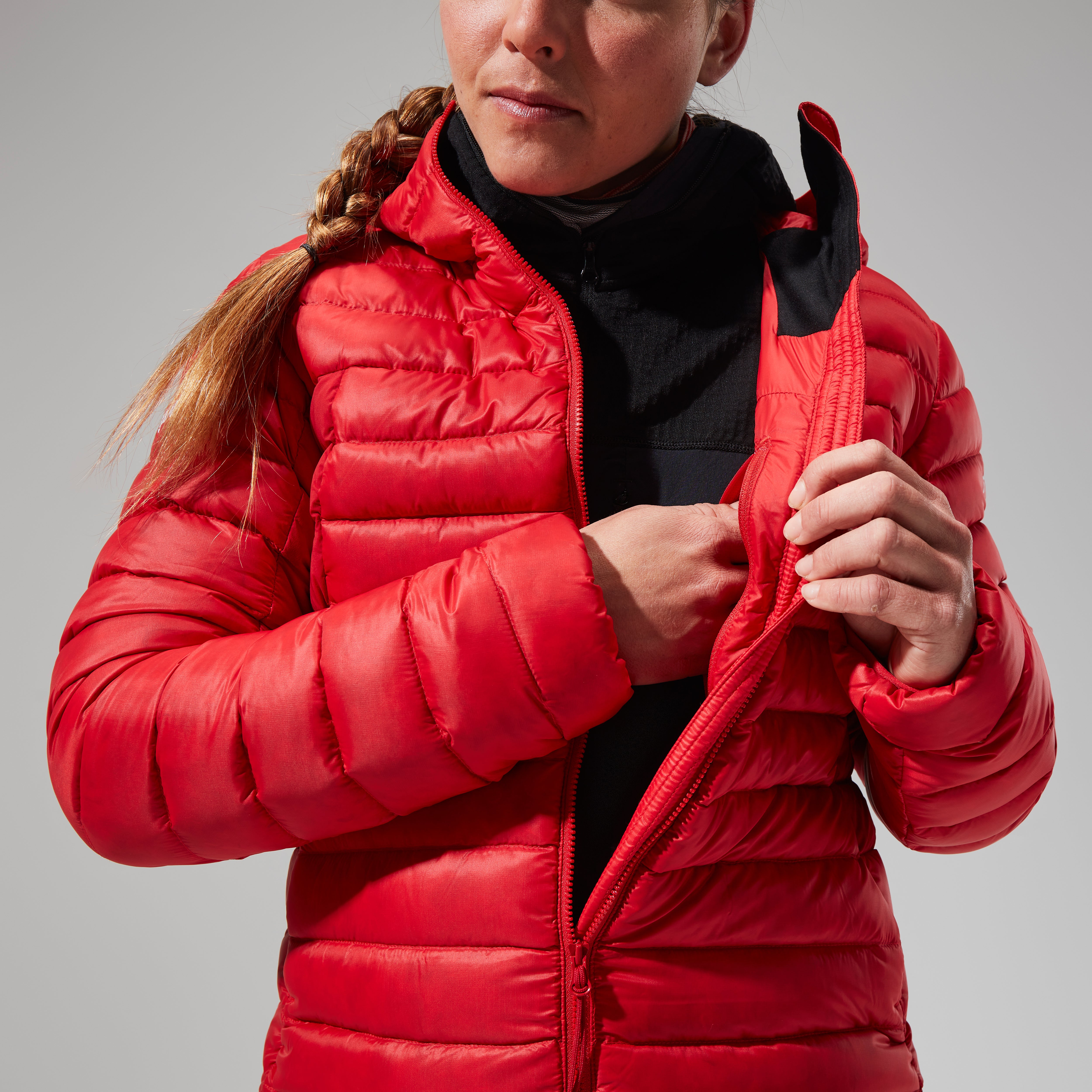 Women's MTN Seeker MW Down Hoody - Red | Berghaus