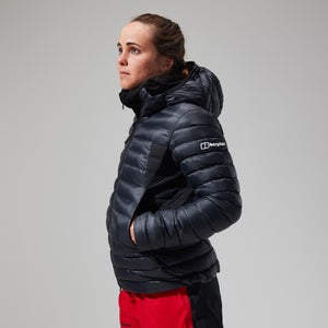 MTN Seeker MW Daunen Hoodie für Damen - Schwarz