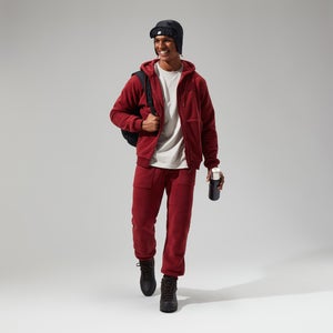 Men's Prism Polartec Hooded Jacket - Dark Red