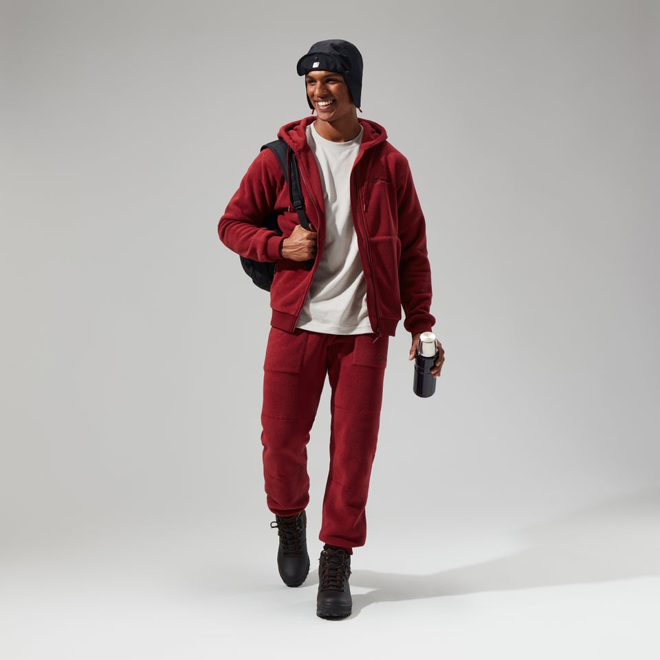 Men's Prism Polartec Hooded Jacket - Dark Red