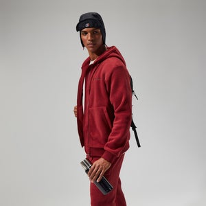 Men's Prism Polartec Hooded Jacket - Dark Red