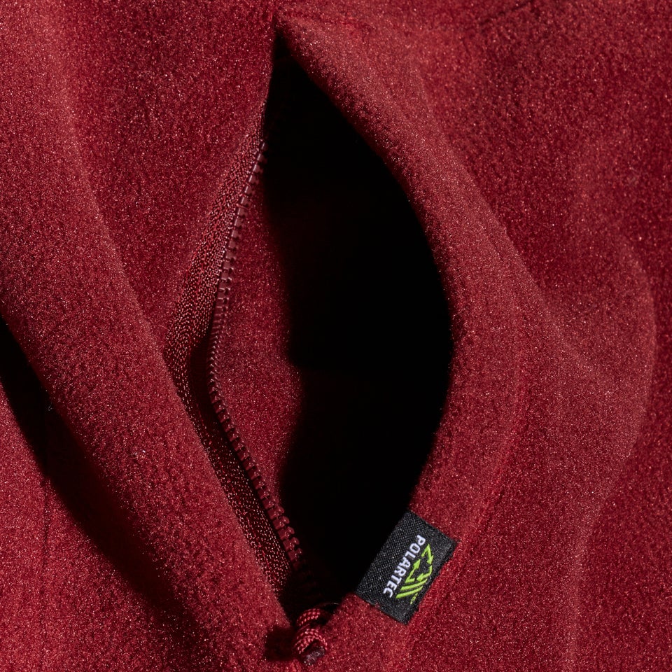 Men's Prism Polartec Hooded Jacket - Dark Red