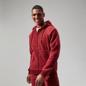 Men's Prism Polartec Hooded Jacket - Dark Red