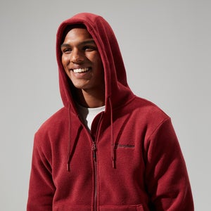 Men's Prism Polartec Hooded Jacket - Dark Red