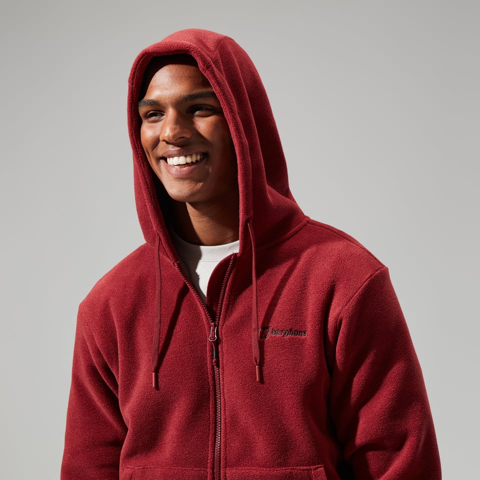 Men's Prism Polartec Hooded Jacket - Dark Red