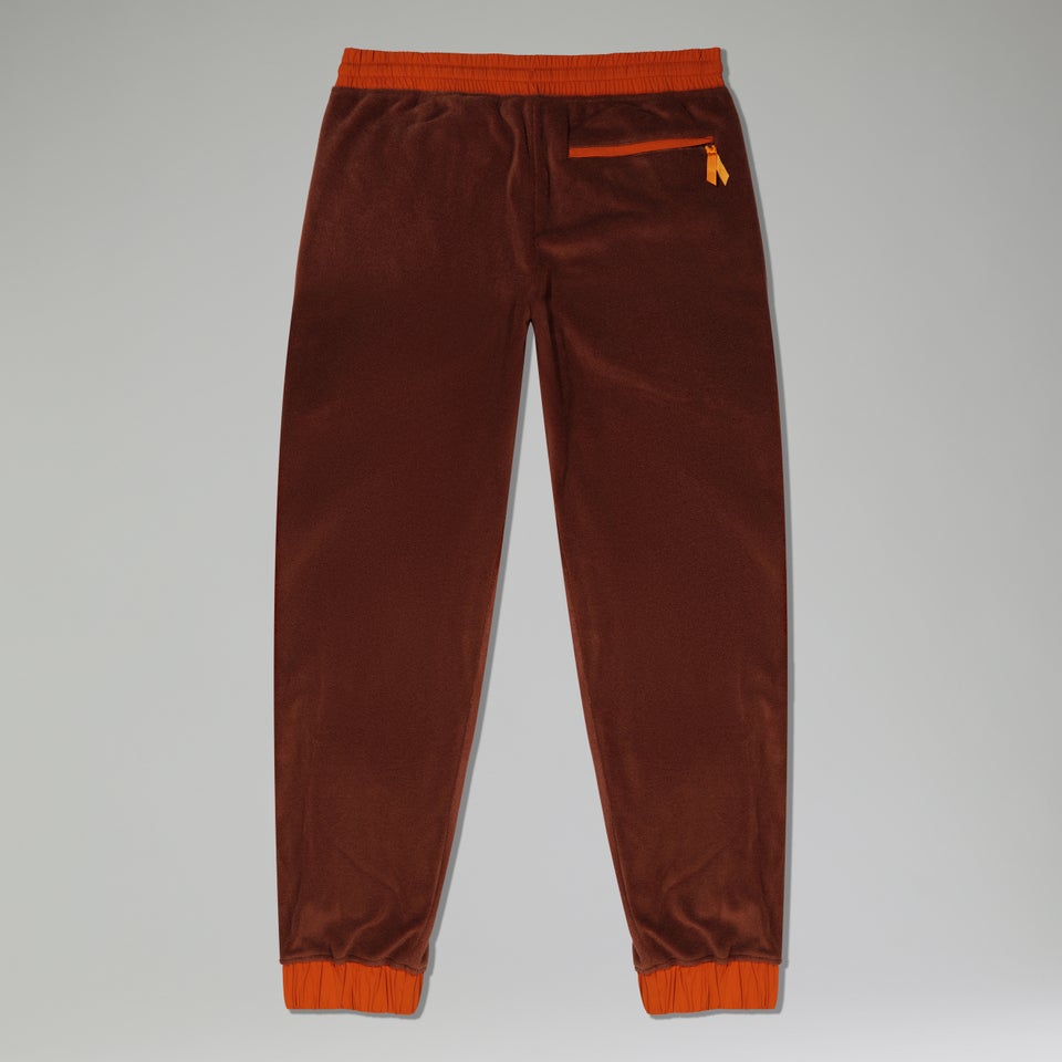 Unisex Oversized Fleece Pant - Dark Brown/Brown