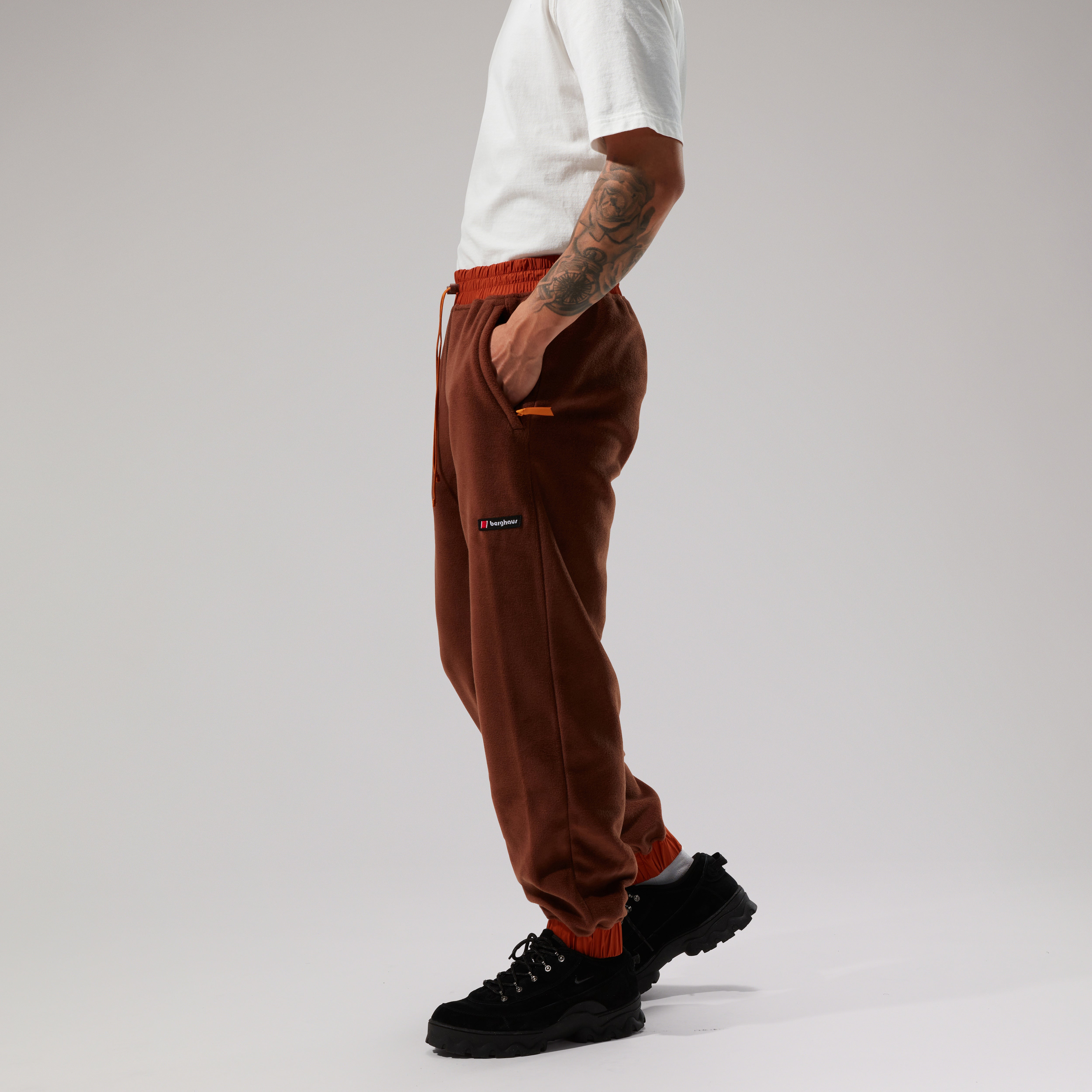 Unisex Oversized Fleece Pant - Dark Brown/Brown | Berghaus