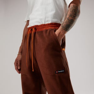 Unisex Oversized Fleece Pant - Dark Brown/Brown