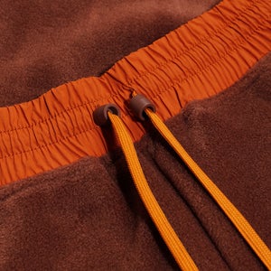 Unisex Oversized Fleece Pant - Dark Brown/Brown