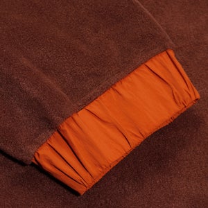 Unisex Oversized Fleece Pant - Dark Brown/Brown