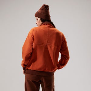 Unisex Polarplus Crew Fleece - Brown/Dark Brown