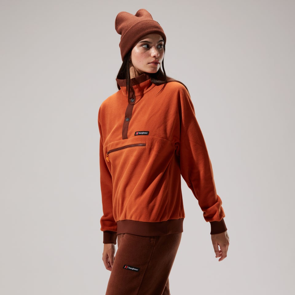 Unisex Polarplus Crew Fleece - Brown/Dark Brown