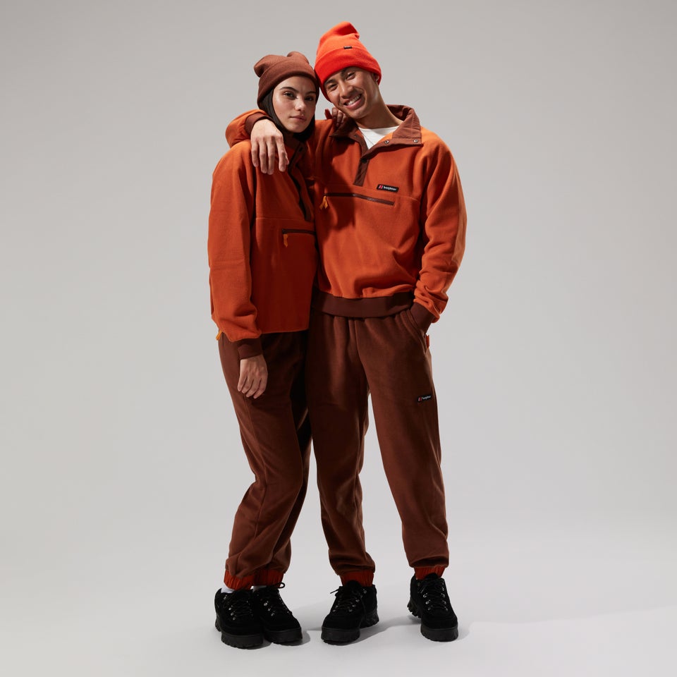 Unisex Polarplus Crew Fleece - Brown/Dark Brown