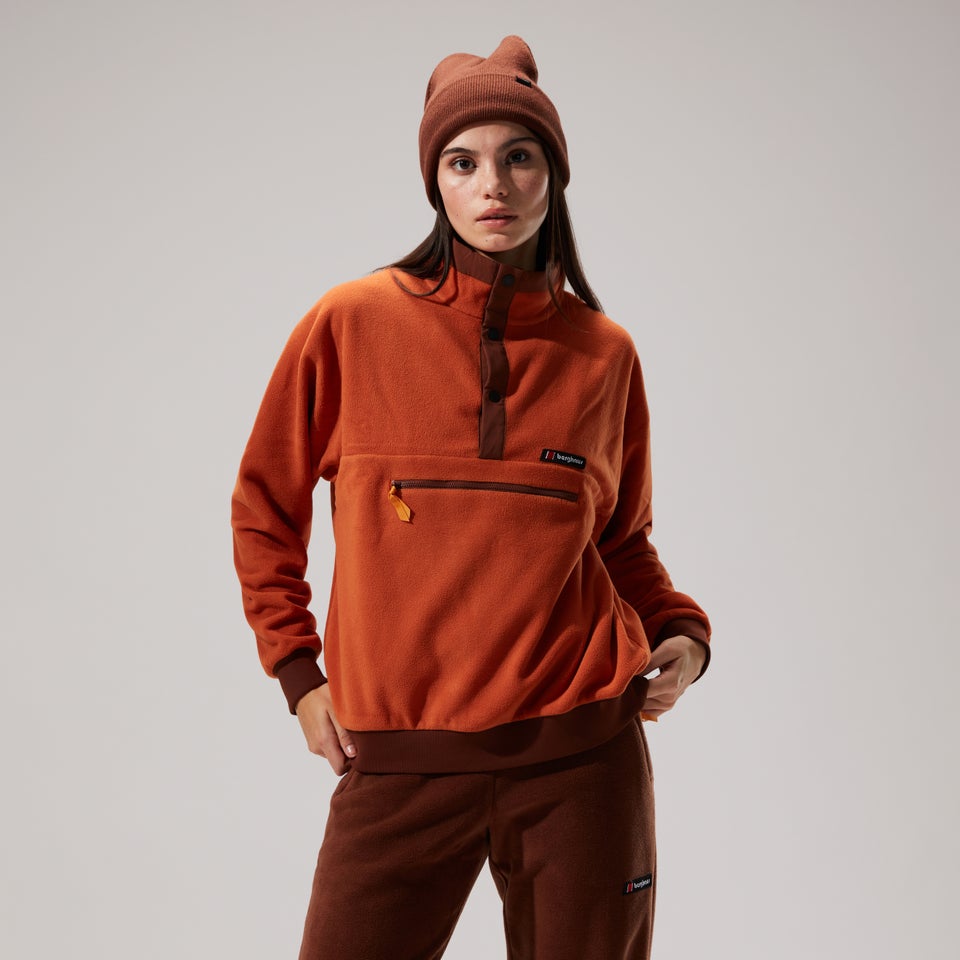 Unisex Polarplus Crew Fleece - Brown/Dark Brown