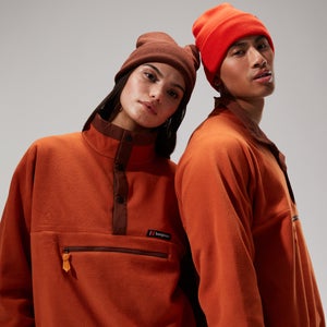 Unisex Polarplus Crew Fleece - Brown/Dark Brown