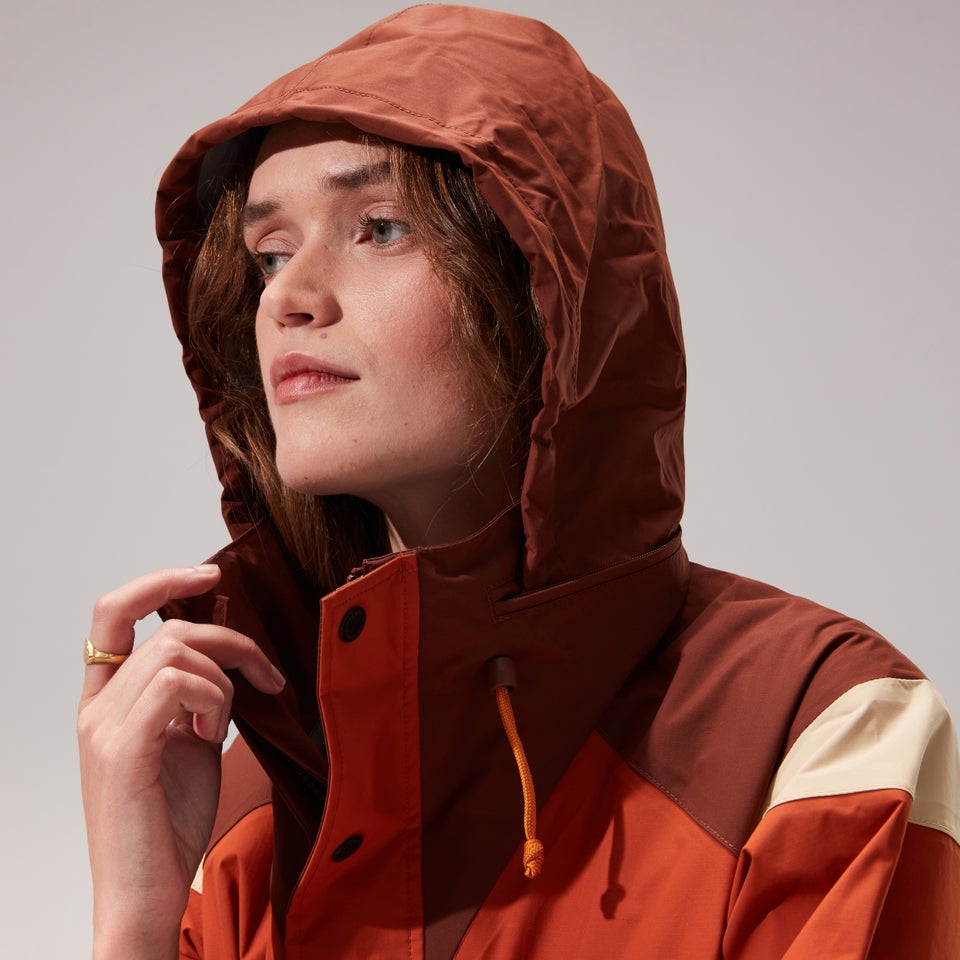 Women's Mayeurvate Waterproof Jacket - Brown/Dark brown