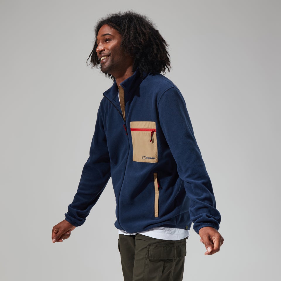 Men's Aslam Micro Jacket - Dark Blue/Natural