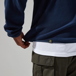 Aslam Micro Fleece für Herren - Dunkelblau/Naturfarben